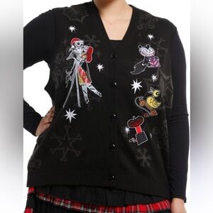 Her Universe The Nightmare Before Christmas Holiday Girls Sweater Vest small